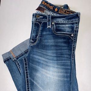 Rock Revival Easy Crop Jeans “Lam” size 29